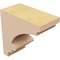 Ekena Millwork 3"W x 6"D x 6"H Classic Diane Rough Cedar Woodgrain TimberThane Corbel, Primed Tan CORUR03X06X06DIARCPR - alternate 6